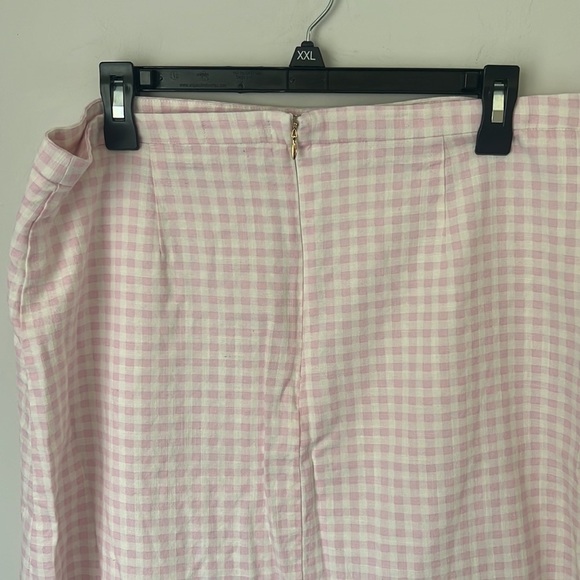 Draper James RSVP Pink and White Ruffle Bottom Skirt, sz 16 ♠️ - Picture 5 of 8